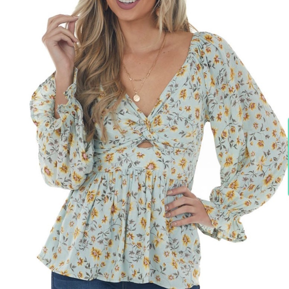 Lime Lush Boutique blouse Medium